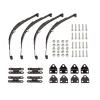 4Pcs for 1/10 Rock Crawler Hard Leaf Spring Suspension Stainless Steel Bar for F350 D90 RC4WD Tamiya Axial Truck view 1