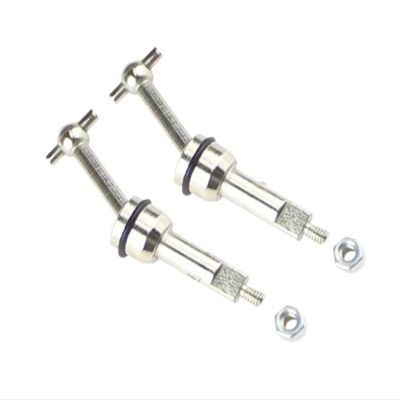 RC Car Transmission Shaft For WLtoys 1/24 A202 A212 A222 A232 A242 A252 A202-30 RC Car Spare Parts Transmission Shaft Dog Bone Upgrade Metal Drive Shaft Car Accessories(Size 2pcs)