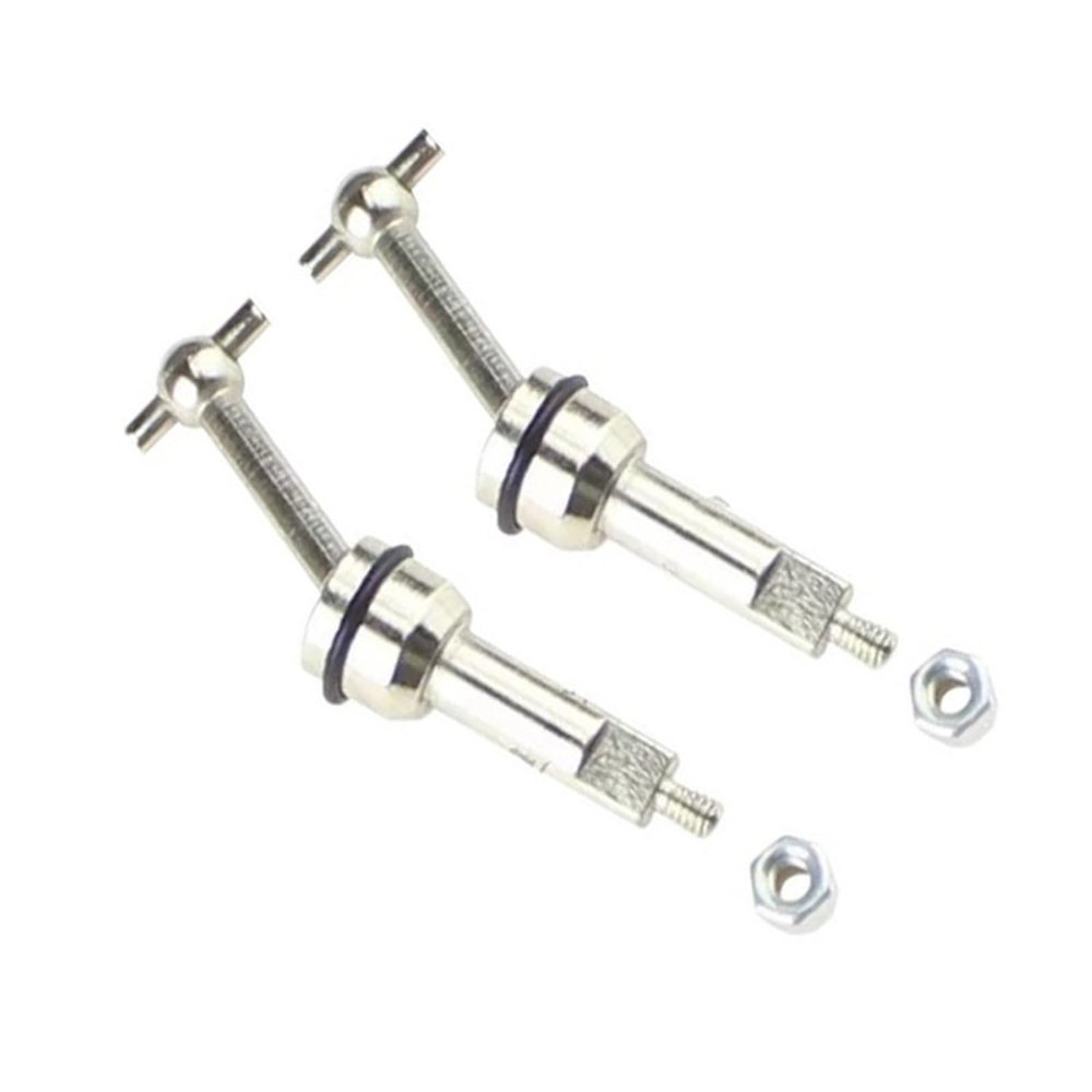 RC Car Transmission Shaft For WLtoys 1/24 A202 A212 A222 A232 A242 A252 A202-30 RC Car Spare Parts Transmission Shaft Dog Bone Upgrade Metal Drive Shaft Car Accessories(Size 2pcs)