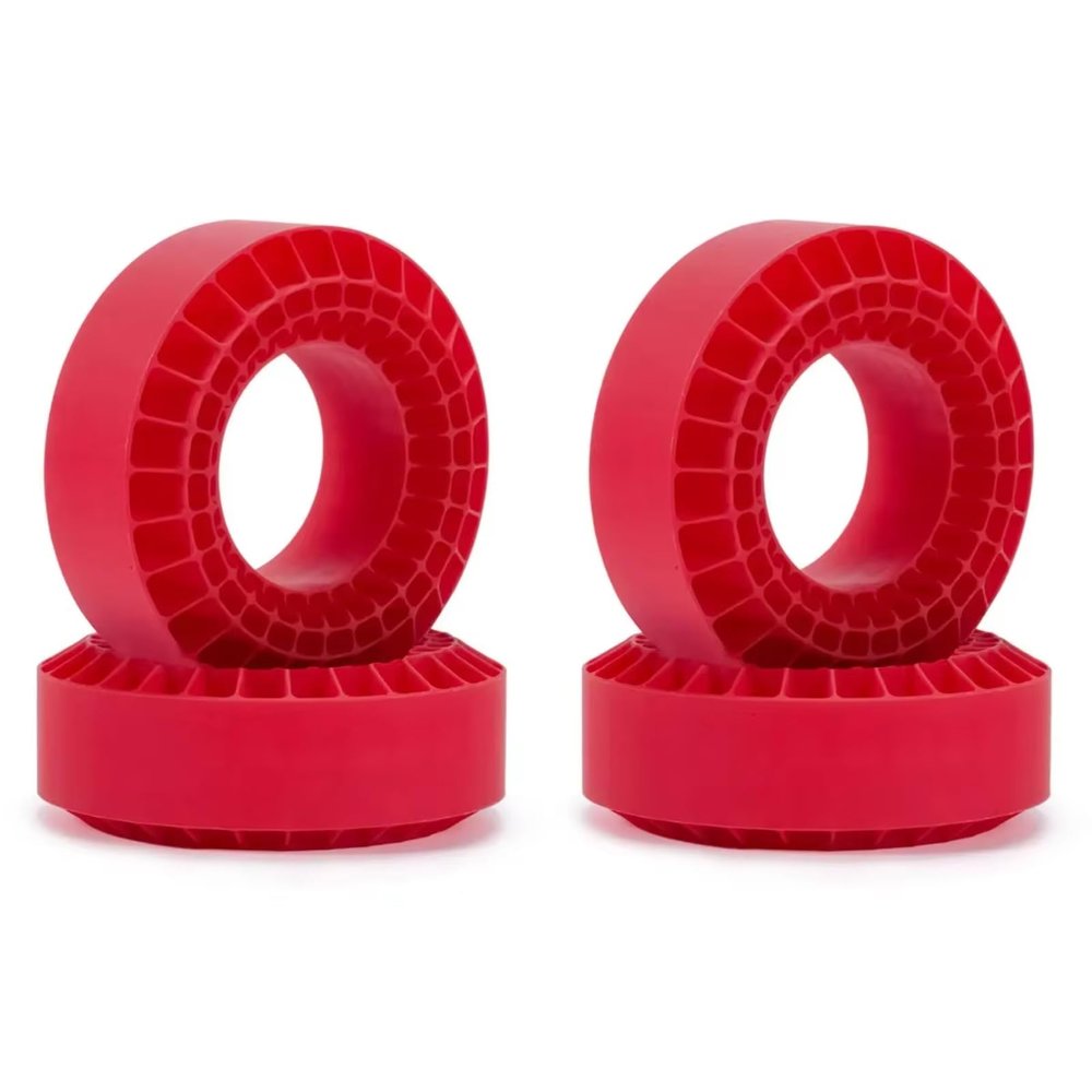 RC Upgrade Parts For TRX4 For SCX10 For Capra CMX VS4-10 1/10 Tire Silica Gel Insert Foam 108x42mm Fits 1.9 Inch Tires RC Crawler(Red,4pcs)