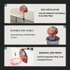 3-in-1 Mini Office Basketball Hoop for Desk, Door & Trash Can,Adjustable Mini Indoor Basketball Hoop with Ball & Pump,Fun Desktop Game and Office Toys,Great Birthday Gift Idea view 2