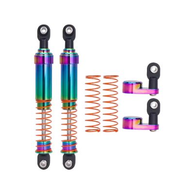 RC Upgrade Parts For LCG Cheater Rigs For SCX10 For TRX4 For Capra VS4-10 1/10 2Pcs Aluminum Big Bore Shocks Oil Damper With Offset Shock Cap RC Crawler(95mm)