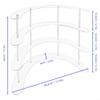 Acrylic Curved Display Stand 3-Tier or 4-Tier Clear Organizer Shelf for Collectibles Figures Desktop or Cabinet Display(4th floor) view 2