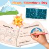 24 Pack Valentine's Day Erupting Volcano Party Favor with Cards Volcano Science Kit with Valentine's Cards STEM Educational Toys for Boys Girls Classroom Exchange Gifts view 4