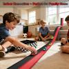 Flexible Race Track 15 Ft Starter Set, Flex Tracks for Kids 3+ with Strong Suction Cups, Flexible Car Race Ramp Track Compatible with Hot Wheels and Diecast 1/64 Cars, Portable Rolls Up Race Tracks view 3
