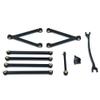 Compatible with FMS FCX24M RC Car Models Camel Cup Metal Chassis Links Pull Rods and Steering Rods Set 1 24 Scale Aftermarket(Black) view 1