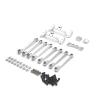 RC Models Parts For MN For MN98 D90 D91 D96 99S 1/12 RC Car Parts Metal Upgrade Fixed Tie Rod Rear Axle Servo Mount(Silver) view 1