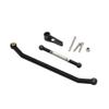Compatible with MN128 MN86 MN86S MN86K MN86KS MN G500 1/12 RC Crawler Car Metal Steering Link Rod Pull Rod and Servo Arm Universal Fit Upgrade Parts Aftermarket Replacement(Black) view 1