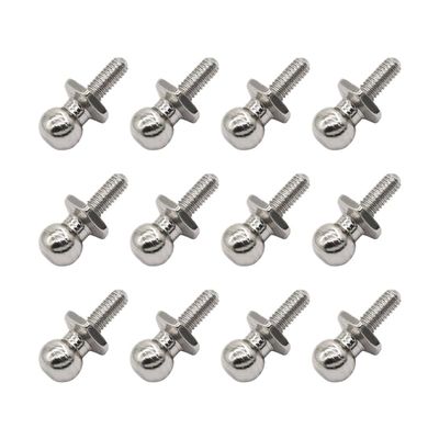 12PCS 1/10 RC Car Ball Head Screw 02038 M3 Ball Head Screws Compatible with 94188 94123 94166 94107 1/10 RC Car Spare Parts Universal Fit Aftermarket Replacement