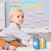 YINGZHIXING Busy Board for 1 2 3 Year Old - Montessori Travel Toy with Fine Motor Activities, Busy Cube Sensory Learning for Toddlers 1-3 - Perfect Baby Boy Girl Gift & Airplane Car Activity view 4