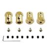 4PCS 5mm to 12mm Brass Hub Hex Adapter Compatible with C14 C24 C34 C44 B14 B24 B16 B36 D12 MN D91 1996 1999s RC Car Universal Fit Upgrade Accessories view 1