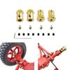 4PCS 5mm to 12mm Brass Hub Hex Adapter Compatible with C14 C24 C34 C44 B14 B24 B16 B36 D12 MN D91 1996 1999s RC Car Universal Fit Upgrade Accessories view 2