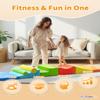 8-Piece Climb and Crawl Foam Play Set, Soft Play Foam Blocks to Climbing, Crawling, Sliding, Indoor Playground Activity Play Structure for Kids Baby Toddler (Red+Orange+Green) view 3