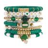 Ardorchid Game Day Football Charm Bracelets Stackable Stretchy Sports Rugby Beaded Heishi Bracelet for Football Fans Game Day Gift Jewelry for Moms and Dads  view 1