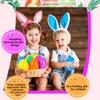 Haconba 12 Pack 4 Inch Fillable Easter Eggs Colorful Large Plastic Easter Eggs for Easter Basket Fillers Egg Hunt Party Supplies, 6 Colors view 4
