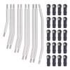 10Pcs Stainless Steel Links Rod Set with Ball End 313/324mm Wheelbase for 1/10 RC Crawler Car II 90046 Upgrade Parts Compatible with Printer(324mm) view 1