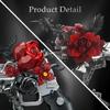 Audaxly Gothic Rose Building Kit, Sunflower Building Set, Dark Romantic Fusion of Blood-Red Roses & Artificial Flower Botanical Collection, Wall-Hanging or Tabletop Display, Ideal Gift for Teens 14+ view 3