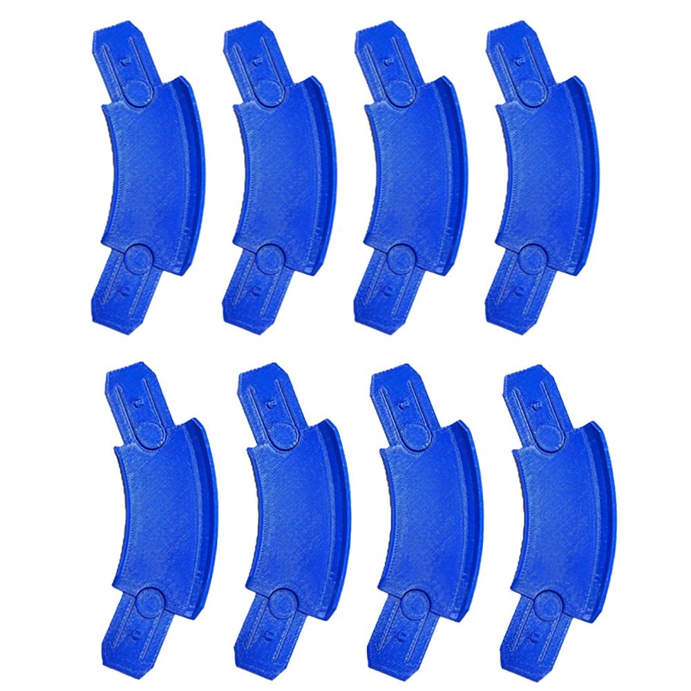 K TOMOTO 45 Degree Curved Track Pieces Compatible with Hot Wheels, Banked Turn Racetrack Connector, 8 Packs