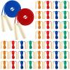 Sonwyoung 8.53 FT Jump Ropes for Kids Adults Adjustable Cotton Skipping Rope with Wooden Handle for Multiplayer Double Dutch Jump Rope Exercise Outdoor Fun School Sport Game Gift(100 Pack) view 1