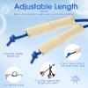 Sonwyoung 8.53 FT Jump Ropes for Kids Adults Adjustable Cotton Skipping Rope with Wooden Handle for Multiplayer Double Dutch Jump Rope Exercise Outdoor Fun School Sport Game Gift(100 Pack) view 4
