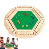 Aytdhfrn Shut The Box Game, Shut The Box-Wooden Dice Board Game, Funny Family Games, Colorful 6 Sided Wooden Board Math Number Games for 2-4 Players & Kids Adults (C) view 1
