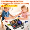 Magnetic Drift Pad for Hot Wheels Cars 1:64  Spinning Drift Track with Adjustable Speed & Direction, USB Powered Drift Pad with 5 Decorations, Display Stand for All 1:64 Scale Diecast Cars (Black) view 2