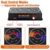Magnetic Drift Pad for Hot Wheels Cars 1:64  Spinning Drift Track with Adjustable Speed & Direction, USB Powered Drift Pad with 5 Decorations, Display Stand for All 1:64 Scale Diecast Cars (Black) view 4