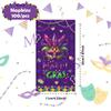 100Pcs Mardi Gras Napkins - Mardi Gras Party Decorations Carnival Mask Fat Tuesday Theme Supplies Disposable Luncheon Dinner Napkins 7.8" x4.3" for Masquerade Party Holiday Home view 2