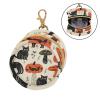 Halloween Cats Pumpkins Mushrooms Baby Pacifier Holder with Zipper and Clip Coin Purse Change Holder, Small Item Storage pouching view 2