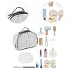Menolana Wooden Makeup Kit Pretend Wood Beauty Salon Toy with Cosmetic Bag Learning Toy Birthday Gifts Play House Beauty Game Children view 4