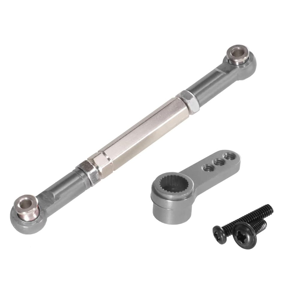 RC Models Parts For MJX For HYPER GO H12Y 1/12 For Metal Servo Rod Arm Remote Control Car Vulnerable Parts Upgrade Op(Titanium)