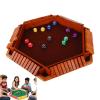 Aytdhfrn Shut The Box Game, Shut The Box-Wooden Dice Board Game, Funny Family Games, Colorful 6 Sided Wooden Board Math Number Games for 2-4 Players & Kids Adults (E) view 1