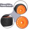4X Wheel Rims Hub Replace Parts Lightweight Assembly Spare Parts Upgrade Part 7mm Hex for 244016 Micro B 1/24 RC Car Vehicle, Orange view 4