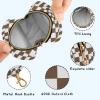 Checkered Plaid Coffee Pattern Pacifier Holder Case with Metal Clip Portable Pacifier Holder for Baby Boys Girls view 4