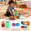 Electric Train Set for Kids Flexible Race Track Toy DIY 3D Embedded Layouts & Motorized Car 3-8 Year Old Boys Girls Toys STEM Learning Gift (51Pcs) view 4