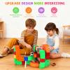 Electric Train Set for Kids Flexible Race Track Toy DIY 3D Embedded Layouts & Motorized Car 3-8 Year Old Boys Girls Toys STEM Learning Gift (81Pcs) view 2