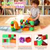 Electric Train Set for Kids Flexible Race Track Toy DIY 3D Embedded Layouts & Motorized Car 3-8 Year Old Boys Girls Toys STEM Learning Gift (81Pcs) view 4