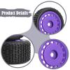 4X Wheel Rims Hub Replace Parts Lightweight Assembly Spare Parts Upgrade Part 7mm Hex for 244016 Micro B 1/24 RC Car Vehicle, Purple view 4