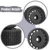 4X Wheel Rims Hub Replace Parts Lightweight Assembly Spare Parts Upgrade Part 7mm Hex for 244016 Micro B 1/24 RC Car Vehicle, Black view 4