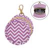 Stripe Zigzag Rose Red Pattern Pacifier Holder Case with Metal Clip Portable Paci Case for Baby view 2