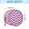 Stripe Zigzag Rose Red Pattern Pacifier Holder Case with Metal Clip Portable Paci Case for Baby view 3