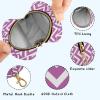 Stripe Zigzag Rose Red Pattern Pacifier Holder Case with Metal Clip Portable Paci Case for Baby view 4