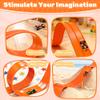 MINDNOOK 16 Ft Flexible Race Car Track Set for Kids, Portable Roll-Up Racetrack with 4 Cars & Suction Cups, Compatible with 1:64 Diecast Toy Cars, Gift for Boys & Girls Ages 4-12 view 4