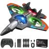 2026 New RC Stunt Fighter Jet Toy for Kids with 360 Flips & LED Lights, Foam Remote Control Airplane RC Plane for Kid Boy Adult, Altitude Hold Speed Adjust, RC Airplane Fighter Jet Toy Gifts view 1