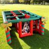 20x13ft Full Printing Portable Christmas Themed Maze Arena Festival Santa Claus Labyrinth Games(6x4m with Blower) view 3