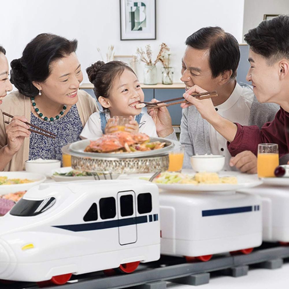 Yunir Rotating Sushi Toy Electric Set, Easy Assembly for Small Lovers, Durable and Safe Material for 3+ Years Old (#1)