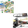 172Pcs Wooden Train Set for Toddlers & Train Set with More Track (Classic) view 1