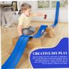 Flexible Race Track for Kids 15ft Portable Roll up Flex Track Race Cars with Suction Cups & Dual Orbits DIY Play Fun for Boys Girls Indoor Outdoor, Red view 3