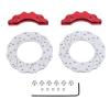 UPALDHOU RC Brake Disc Caliper Set, High Simulation Aluminum Alloy Brake Discs RC Crawler Brake Disc for RC Crawler Car (Red) view 1
