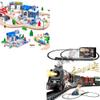102Pcs Wooden Train Set for Toddlers & Train Set with More Track (Classic) view 1
